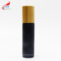 15ml frosted black roll on perfume bottle with wood cap RO-139S